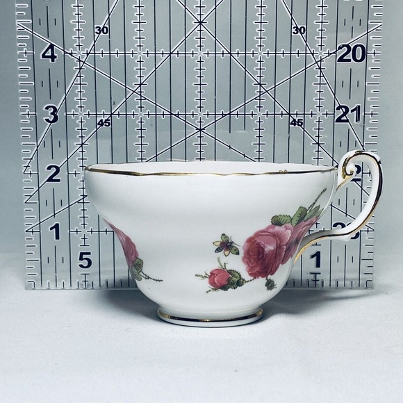 Vtg Foley Tea Cup Century Rose 1950 Paul Granet Pink Gold Trim Replacement - Picture 15 of 15